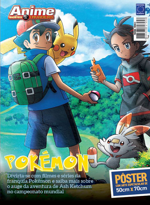 Editora Europa - Pokémon - Anime Invaders Posterzine - Ash Ketchum Campeão
