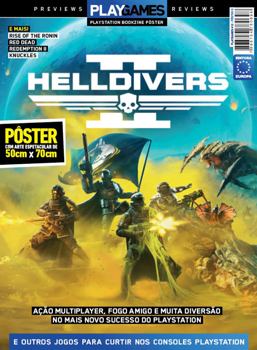 Pôsterzine PLAYGames #13 - Helldivers II (Sem dobras)