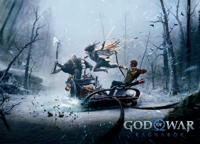 Veja a capa do livro de artes The Art of God of War: Ragnarok